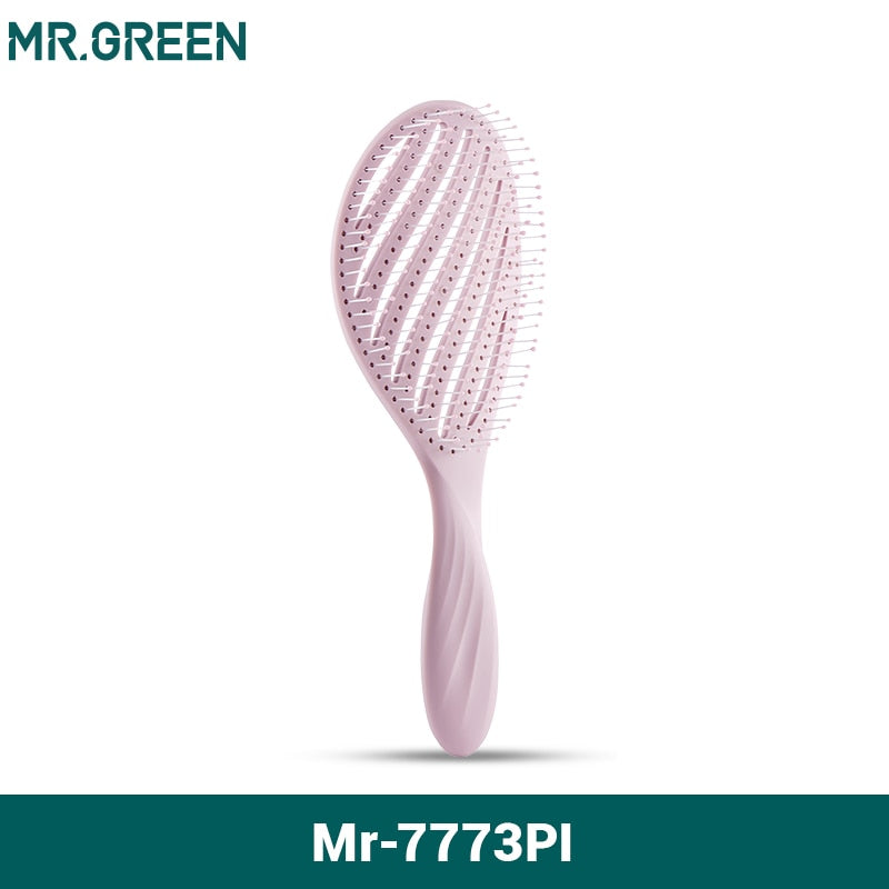 MR. GREEN™ Hollow Hair Brush - Scalp Massage & Detangling