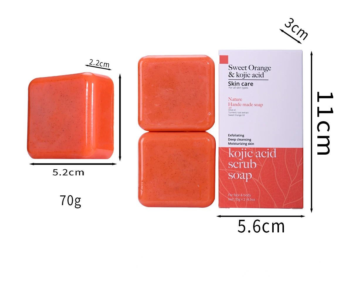 Kojic Acid & Sweet Orange Scrub Soap