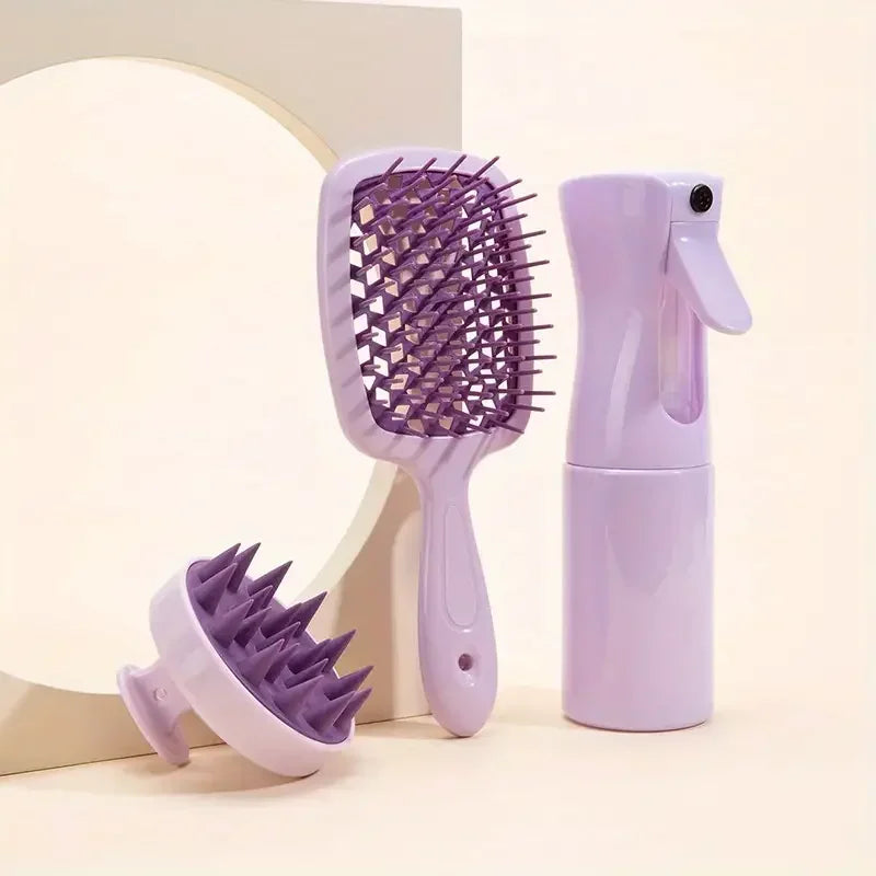 Hollow Comb Set With Spray Bottle (200ml)