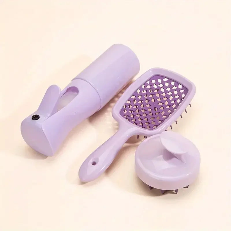 Hollow Comb Set With Spray Bottle (200ml)