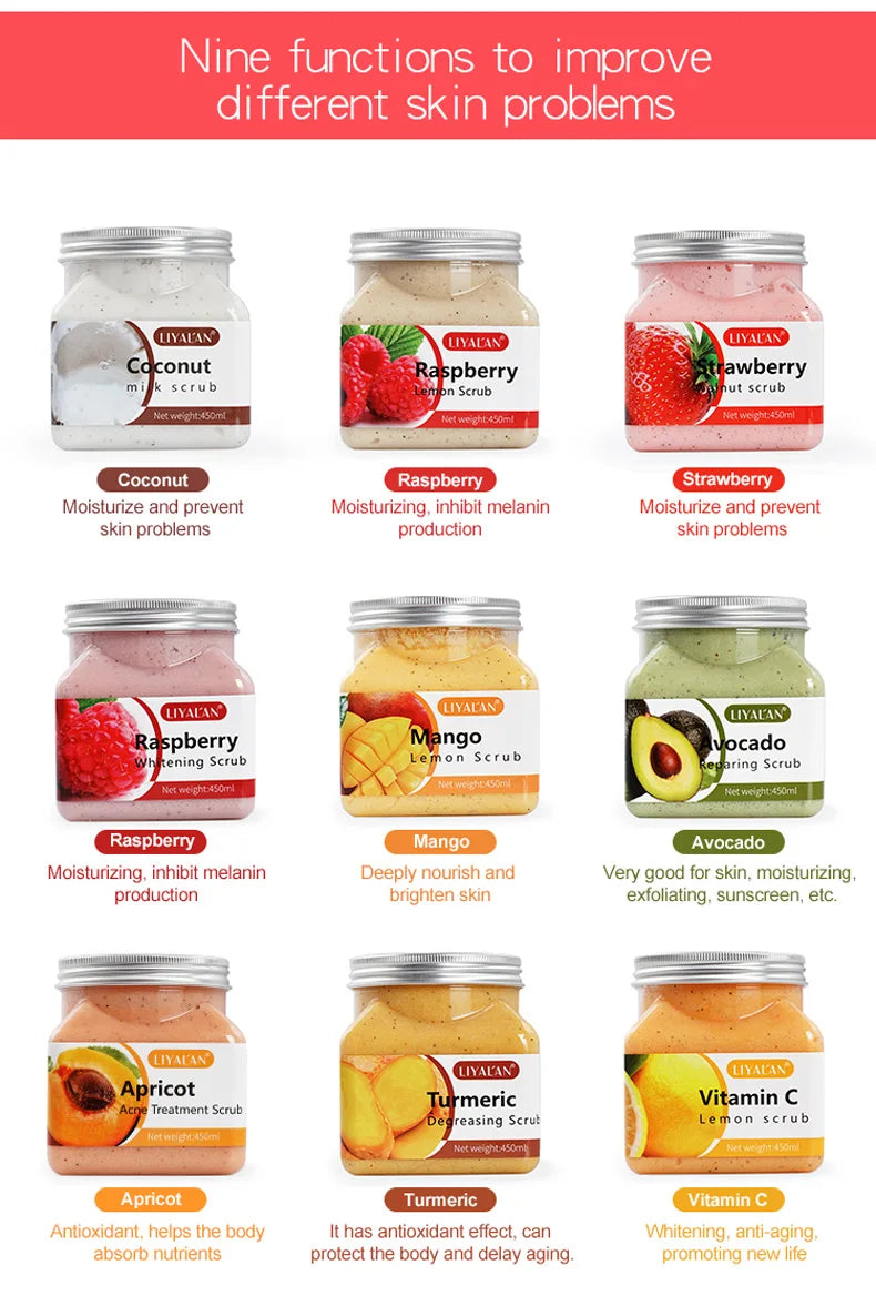 Fruit Sea Salt Natural Scrub