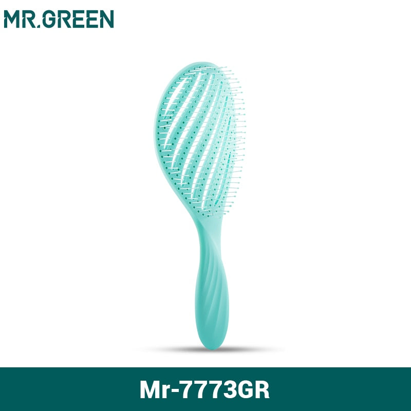 MR. GREEN™ Hollow Hair Brush - Scalp Massage & Detangling